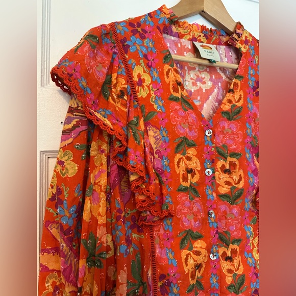 FARM Rio Red Spring Bananas Blouse - Picture 10 of 16
